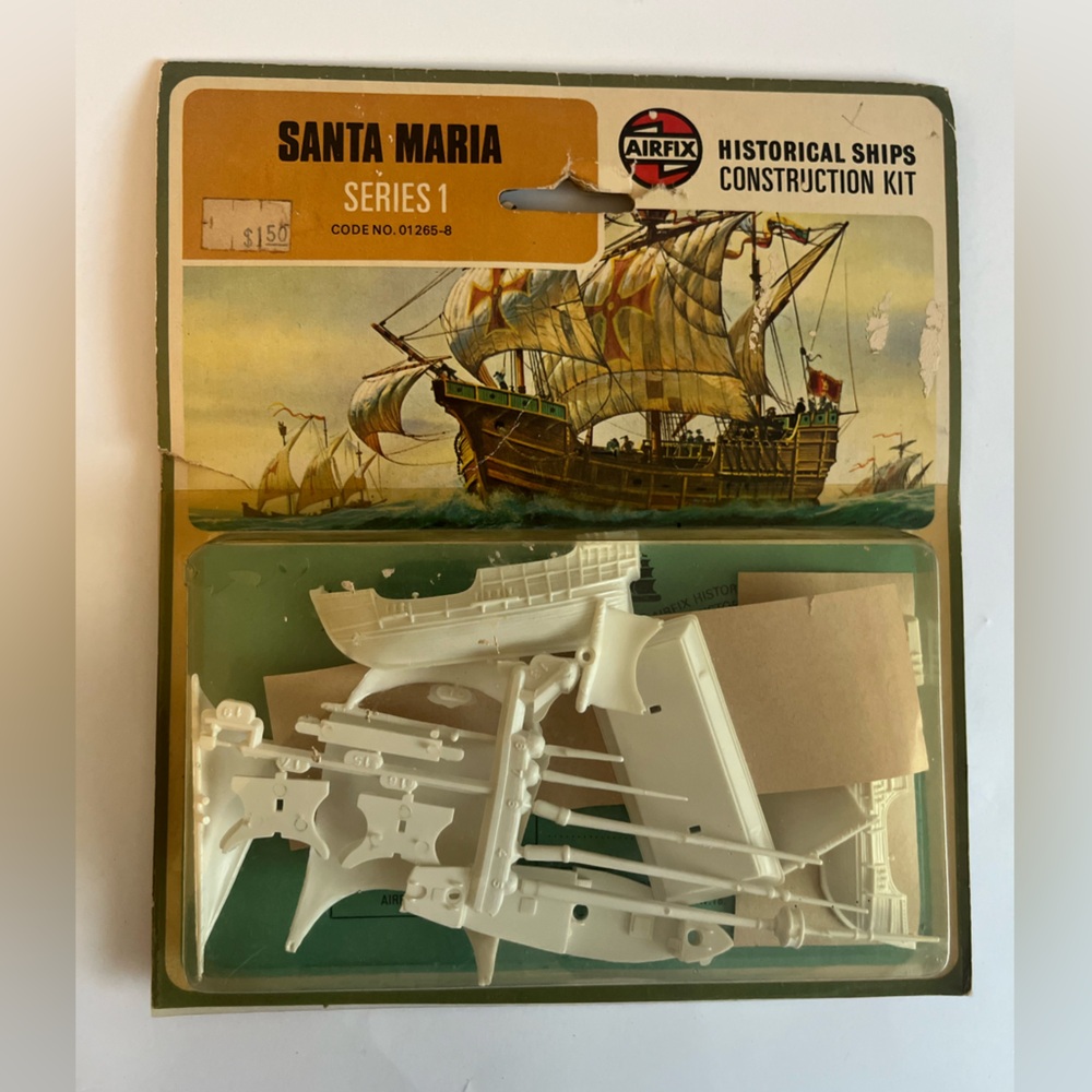 Vintage Airfix 01265-8 Santa Maria Series 1 Model Kit 1973 RARE - Damaged